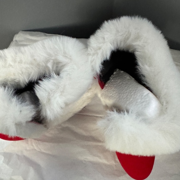 Red and White Platform Booties (never worn) - Picture 4 of 4